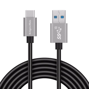 Kruger&Matz Basic USB–USB-C kaabel, 10 Gbps, 0,5 m