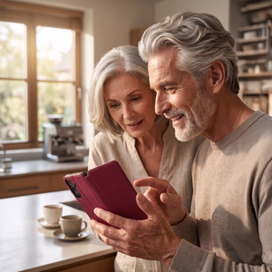 Smart Touch ümbris mudelile Honor 600, punane