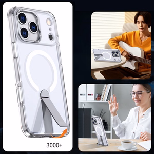 Hybrid Armor X ümbris Samsung Galaxy S25 FE jaoks alusega, MagSafe'iga ühilduv, läbipaistev