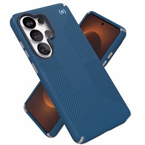 Speck Presidio2 Grip Magnet - Samsung Galaxy S26 Ultra MagSafe чехол (Deep Sea/Silver Metallic/Spell Blue)