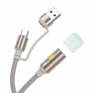Кабель USB A / USB C to LED-лампа Hoco 0,3 м UA38C золотой