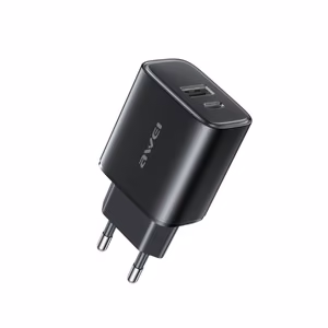 Charger Awei PD85-EU 22.5W USB-A/USB-C black