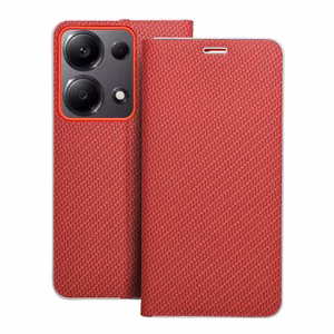 LUNA Book Carbon jaoks XIAOMI Redmi Note 13 Pro 4G / POCO M6 Pro 4G punane