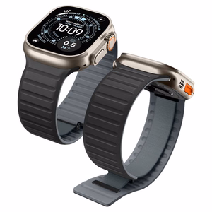 Spigen Athlex Air M rihm Apple Watch 44 / 45 / 46 / 49 mm jaoks, must ja hall