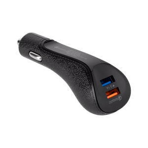 REBEL autolaadija, 2× USB, 5100 mA, 15 W, Quick Charge 3.0