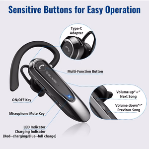 Bluetooth-гарнитура Blavec Adventure 5 Multipoint BHAD5-B чёрный