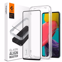 Spigen ALM Glass FC karastatud klaas Samsung Galaxy M53 5G jaoks - must