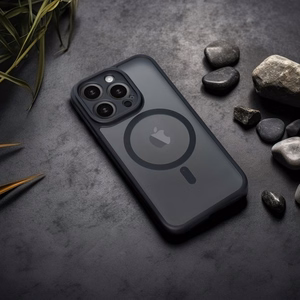 Full Matte Mag Cover ümbris mudelile iPhone 17 Pro / 18 Pro, MagSafe'iga ühilduv – must