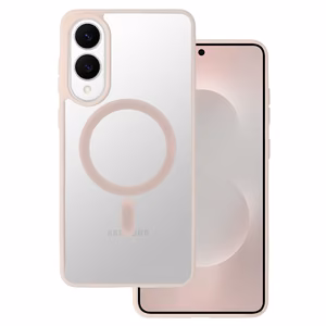 Acrylic Color Magsafe Ümbris jaoks Samsung Galaxy S25 Edge light roosa