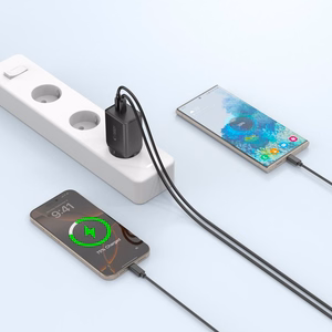 Tech-Protect NC45W-GAN 2-PORT PD45W wall laadija - must
