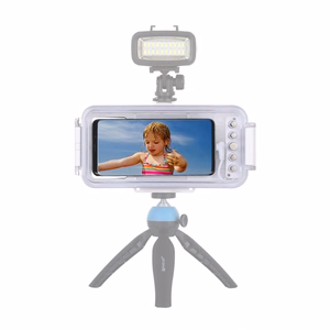 Puluz veekindel korpus USB-C nutitelefonidele kuni 45 m, veealuste fotode ja videote tegemiseks (valge)