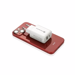 Laadija 1 x USB Quick Charge 3.0, 1 x USB-C PD PPS 25W valge
