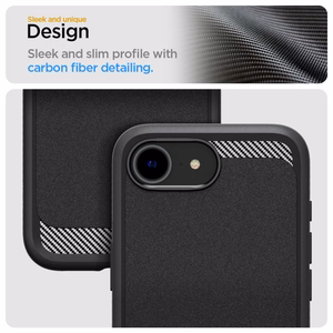 Spigen Rugged Armor MagSafe ümbris jaoks iPhone 16e - must