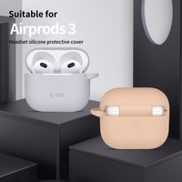Tech-Protect Silicone Hook Ümbris jaoks Apple AirPods 3 - Beige