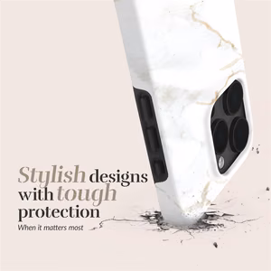 MIO White Marble Magsafe Ümbris iPhone 16 Plus