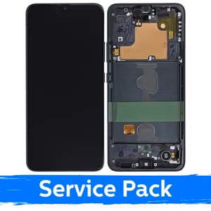 LCD ekraan ühilduv Samsung A908 A90 5G 2019 must raamiga (Service Pack)