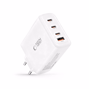 Tech-Protect NC120W-GAN 4-portiline 120W seinalaadija - valge