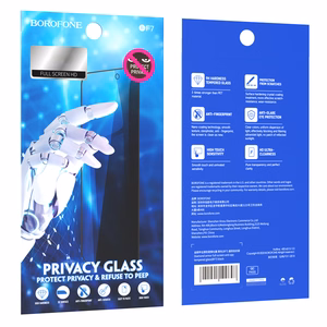 Borofone BF7 Diamond Armor Anti-spy karastatud klaas iPhone 12 Pro Max (10 tk komplekt)