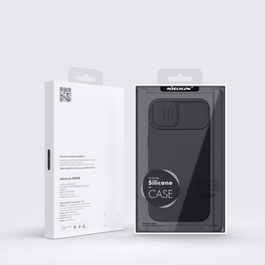 Nillkin CamShield Silky Silicone Case iPhone 14 Plus ümbris koos kaamerakattega roheline