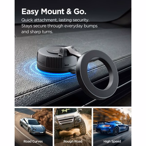 SPIGEN MFT36 VACUUMLOCK MAGNETIC MAGSAFE auto hoidja must