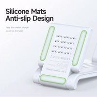 Juhtmevaba laadija Dux Ducis "W10-A 3in1" Valge 15W (jaoks iPhone / Apple Watch / Airpods)