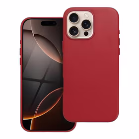 LEATHER MAG COVER ümbris jaoks IPHONE 16 Pro Max punane