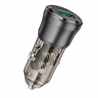 Car laadija Borofone BZ25 38W USB-C/USB-A must