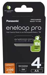 Laetavad patareid PANASONIC ENELOOP PRO AA 2500 mAh 4 tk (BK-3HCDE/4CP)