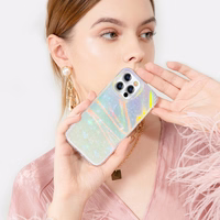 Kingxbar Shell seeria luksuslik ja elegantne telefoniümbris iPhone 13 Pro pärlmutter-müntne