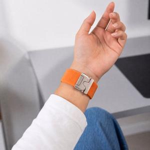 Tech-Protect Nylon Clasp rihm mudelile Samsung Galaxy Watch Ultra 47 mm – oranž