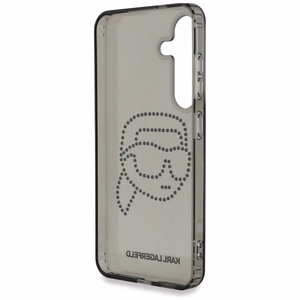 Ümbris Karl Lagerfeld Rhinestones Karl Head Logo Samsung Galaxy S25 must