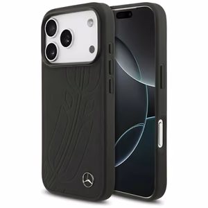 Mercedes Leather Large Laurel Leave MagSafe Ümbris jaoks iPhone 17 Pro - Must