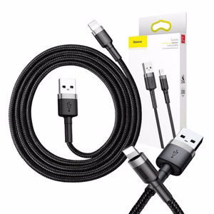 USB cable Baseus Cafule USB-A to Lightning 2.4A 1.0m hall-must CALKLF-BG1
