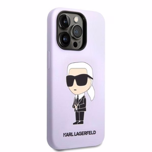 Karl Lagerfeld KLHCP14LSNIKBCU iPhone 14 Pro Ümbris - lilla