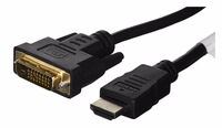 Lanberg CA-HDDV-20CU-0018-BK video adapteri kaabel 1.8 m HDMI Type A DVI-D must