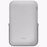 UNIQ Powerbank Hoveo 5000mAh USB-C 20W PD Fast charge Wireless Magnetic jasnoszary/chalk hall