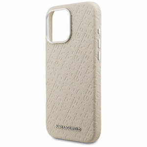 Karl Lagerfeld FW Stamped Karl MagSafe Ümbris iPhone 16 Pro Max - beež