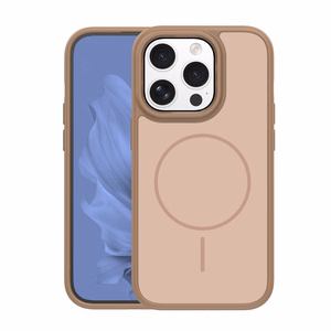 Frame Thin Mag ümbris for iPhone 15 Pro 6,1" pruun