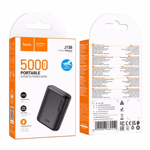 Powerbank Hoco 5000 mAh 2A J158 must