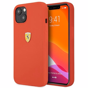 Ferrari FESSIHCP13SRE iPhone 13 mini 5.4" punane/punane kõvakaaneline silikoonist ümbris