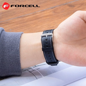 Strap to Samsung Galaxy Watch Forcell F-Design FS21 holes eco-friendly leather 22 mm must