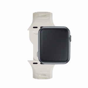 3mk silikoonrihm Apple Watchile, 38/40/41/42 mm, Nude, väike suurus
