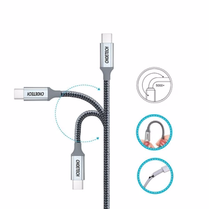 Choetech XCC-1002-GY USB-C - USB-C PD QC kaabel 100W 5A 480Mb/s 1.8m - hall