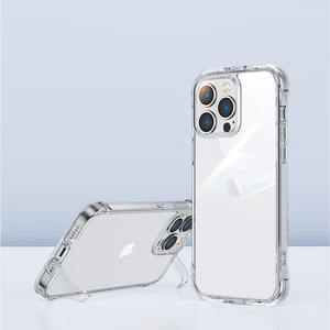 Joyroom Defender Series чехол для iPhone 14 Plus бронированный с крюком и подставкой прозрачный (JR-14H3)