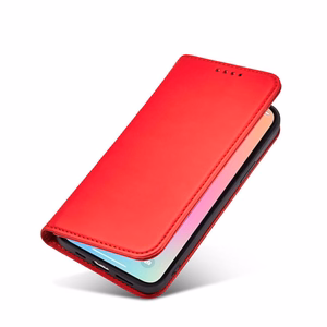 Magnetkaardi ümbris iPhone 13 Pro pouch kaardi rahakoti kaardihoidja Punane