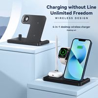 Juhtmevaba Laadija Essager "JG 4in1" Must 15W (iPhone / Apple Watch / Airpods / Pencil)