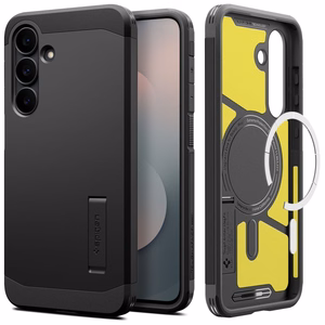 Spigen Tough Armor Mag MagSafe ümbris Samsung Galaxy S25 FE-le - must ja kollane