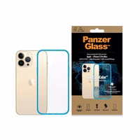 PanzerGlass ClearCase Antibacterial Military Grade Certified Ümbris jaoks iPhone 13 Pro Max - Läbipaistev Sinine