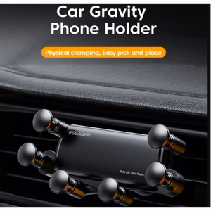 Autohoidik Essager Gravity, must (mitte-magnetiline / ventilatsioonivõre)