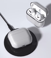 AirPods 2 / AirPods 1 jäik, tugev, läbipaistev kõrvaklappide ümbris (ümbris A)